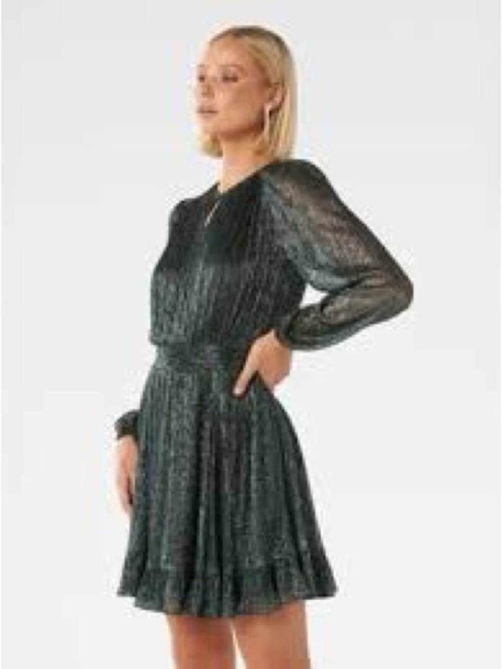 EVER NEW, the Sparkly green dress!